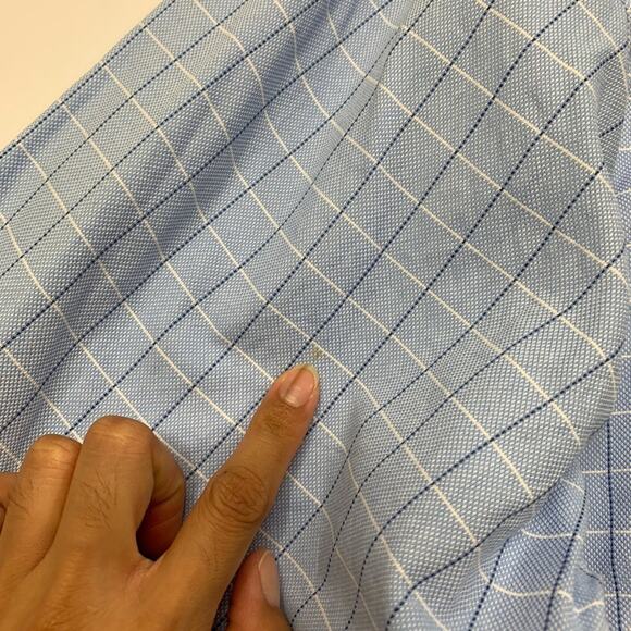 Vintage Disney World Shirt Mens XL Blue Cotton Button Down Dress Mickey Logo - Picture 9 of 11